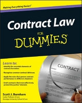 Contract Law For Dummies -  Scott J. Burnham