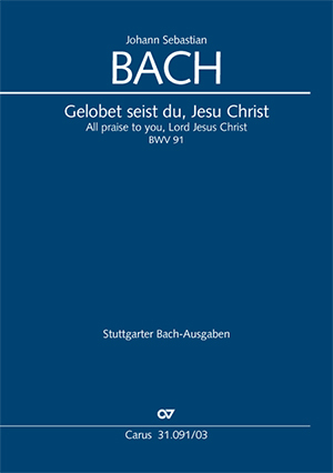 Gelobet seist du, Jesu Christ (Klavierauszug) - Johann Sebastian Bach