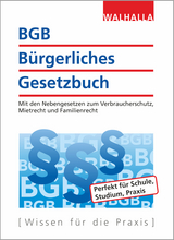 BGB - Bürgerliches Gesetzbuch Ausgabe 2019/2020 -  Walhalla Fachredaktion