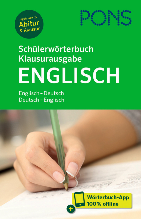 PONS Schülerwörterbuch Klausurausgabe Englisch