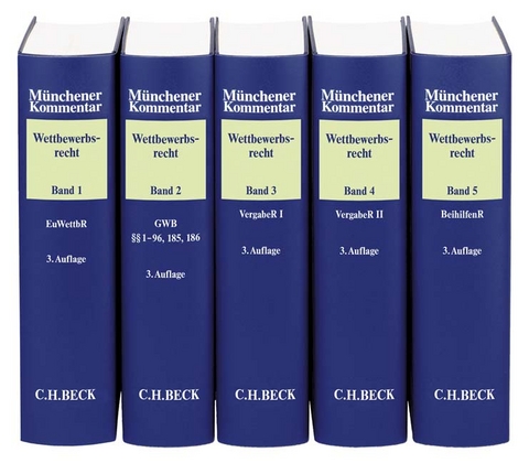 Münchener Kommentar zum Wettbewerbsrecht Gesamtwerk - 