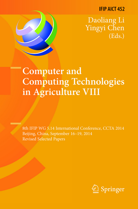 Computer and Computing Technologies in Agriculture VIII - 