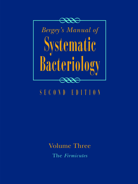 Bergey's Manual of Systematic Bacteriology - 