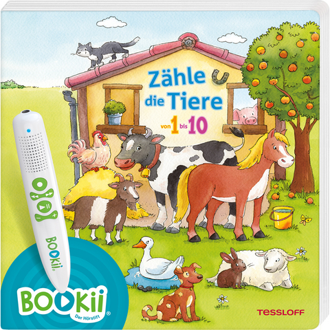 BOOKii® Zähle die Tiere von 1 bis 10 - 