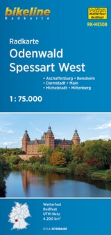 Radkarte Odenwald Spessart West (RK-HES08) - 