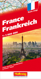 Frankreich Strassenkarte 1:1 Mio. - 