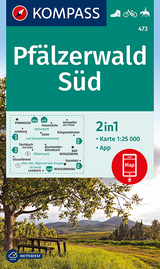 KOMPASS Wanderkarte Pfälzerwald Süd - 