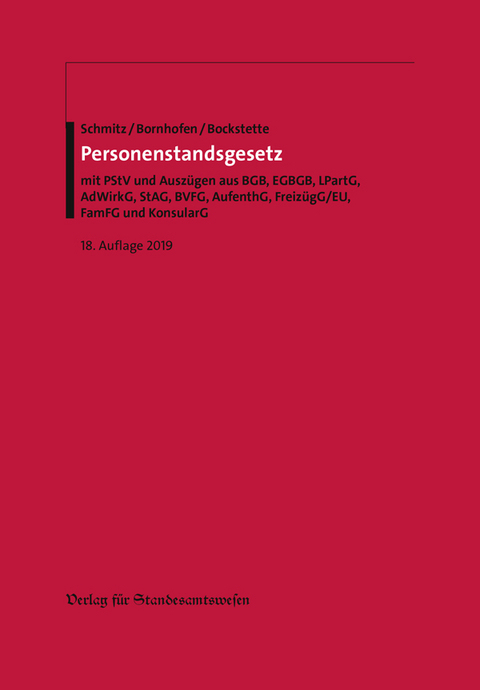 Personenstandsgesetz - 