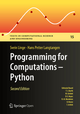 Programming for Computations - Python - Linge, Svein; Langtangen, Hans Petter