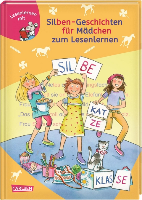 LESEMAUS zum Lesenlernen Sammelbände: Silben-Geschichten für Mädchen zum Lesenlernen - Rudolf Herfurtner, Heike Wiechmann, Julia Boehme, Bernhard Mark, Karin Schliehe