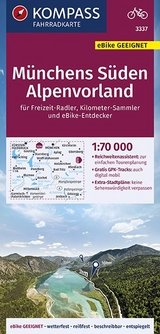 KOMPASS Fahrradkarte Münchens Süden, Alpenvorland 1:70.000, FK 3337 - 