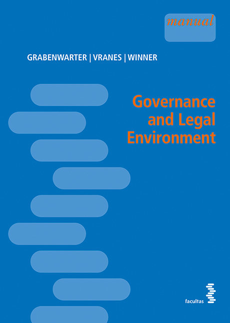 Governance and Legal Environment - Christoph Grabenwarter, Erich Vranes, Martin Winner