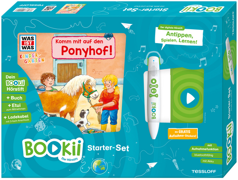 BOOKii® Starter-Set. WAS IST WAS Kindergarten. Komm mit auf den Ponyhof! - Sandra Noa, Benjamin Schreuder