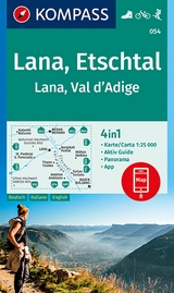 KOMPASS Wanderkarte 054 Lana, Etschtal Lana, Val d´Adige 1:25.000