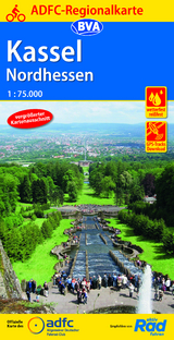 ADFC-Regionalkarte Kassel Nordhessen, 1:75.000, reiß- und wetterfest, GPS-Tracks Download - 