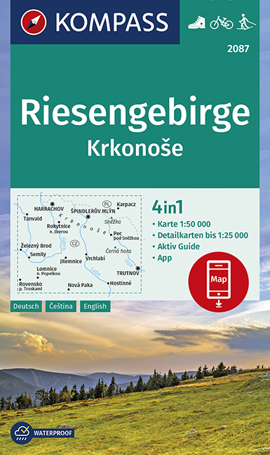 KOMPASS Wanderkarte Riesengebirge, Krkonose - 