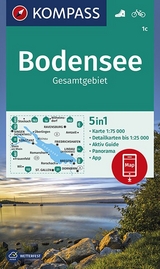 KOMPASS Wanderkarte Bodensee Gesamtgebiet - 