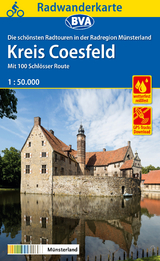 Radwanderkarte BVA Radregion Münsterland Kreis Coesfeld 1:50.000, reiß- und wetterfest, GPS-Tracks Download - 