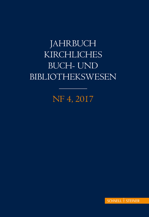 Jahrbuch kirchliches Buch- und Bibliothekswesen - 