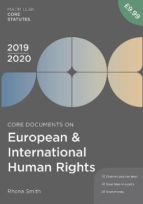 Core Documents on European and International Human Rights 2019-20 - Rhona Smith