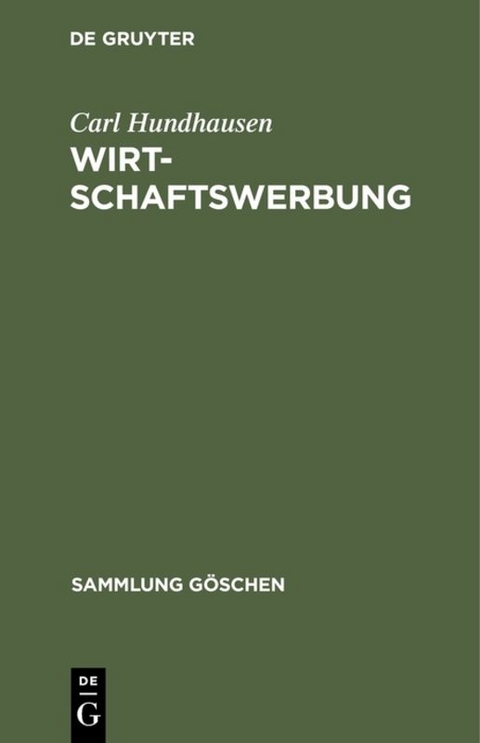 Wirtschaftswerbung - Carl Hundhausen