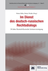 Im Dienst des deutsch-russischen Rechtsdialogs - 