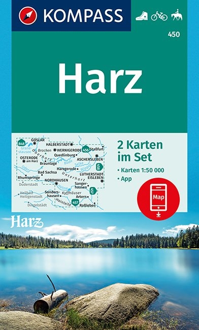 KOMPASS Wanderkarte Harz - 