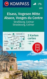 KOMPASS Wanderkarte Elsass, Vogesen Mitte, Alsace, Vosges du Centre - KOMPASS-Karten GmbH