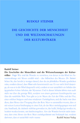 Die Geschichte der Menschheit und die Weltanschauungen der Kulturvölker - Steiner, Rudolf