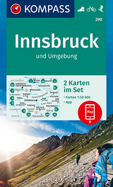 KOMPASS Wanderkarte Innsbruck und Umgebung - 