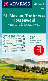 KOMPASS Wanderkarte 898 St. Blasien, Todtmoos, Hotzenwald, Naturpark Südschwarzwald 1:25.000