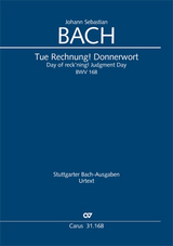 Tue Rechnung! Donnerwort (Klavierauszug) - Johann Sebastian Bach