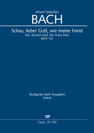 Schau, lieber Gott, wie meine Feind (Klavierauszug) - Johann Sebastian Bach