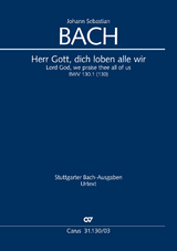 Herr Gott, dich loben alle wir (Klavierauszug) - Johann Sebastian Bach