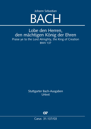 Lobe den Herren, den mächtigen König der Ehren (Klavierauszug) - Johann Sebastian Bach