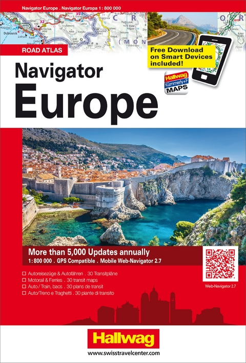 Hallwag Strassenatlas Europa