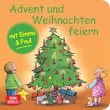 Advent und Weihnachten feiern mit Emma und Paul. Mini-Bilderbuch - Monika Lehner