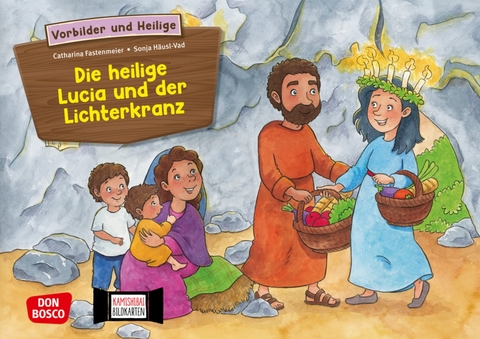 Die heilige Lucia und der Lichterkranz. Kamishibai Bildkartenset. - Catharina Fastenmeier