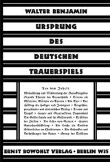 Ursprung des deutschen Trauerspiels - Walter Benjamin