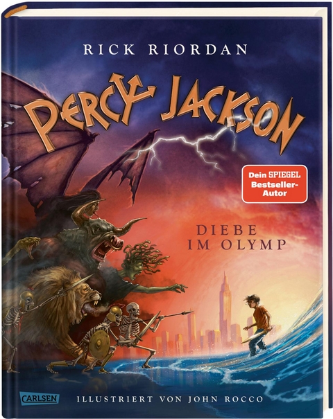 Percy Jackson 1: Diebe im Olymp (farbig illustrierte Schmuckausgabe) - Rick Riordan