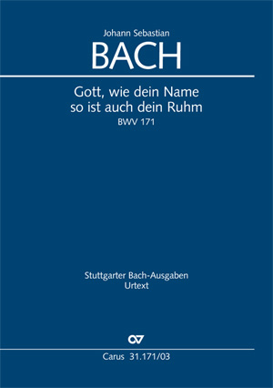 Gott, wie dein Name, so ist auch dein Ruhm (Klavierauszug) - Johann Sebastian Bach