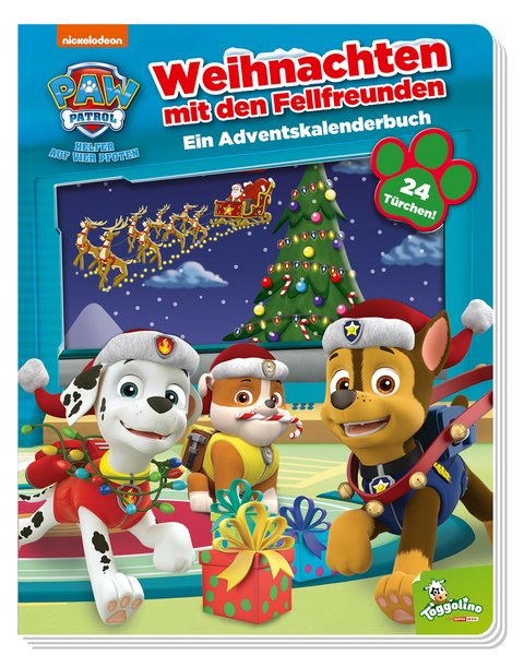 PAW Patrol: Weihnachten mit den Fellfreunden - Ein Adventskalenderbuch