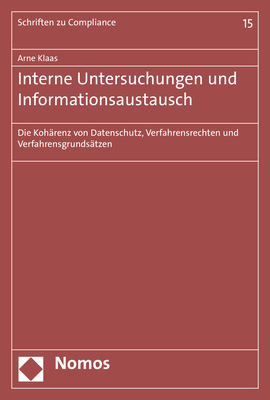 Interne Untersuchungen und Informationsaustausch - Arne Klaas