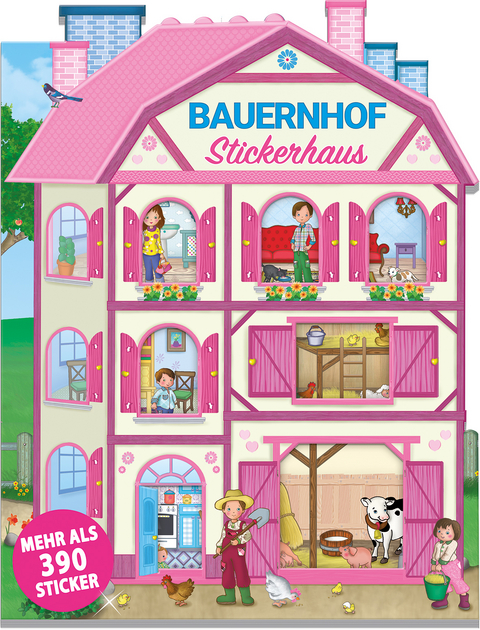 Kreativheft "Stickerhaus Bauernhof"