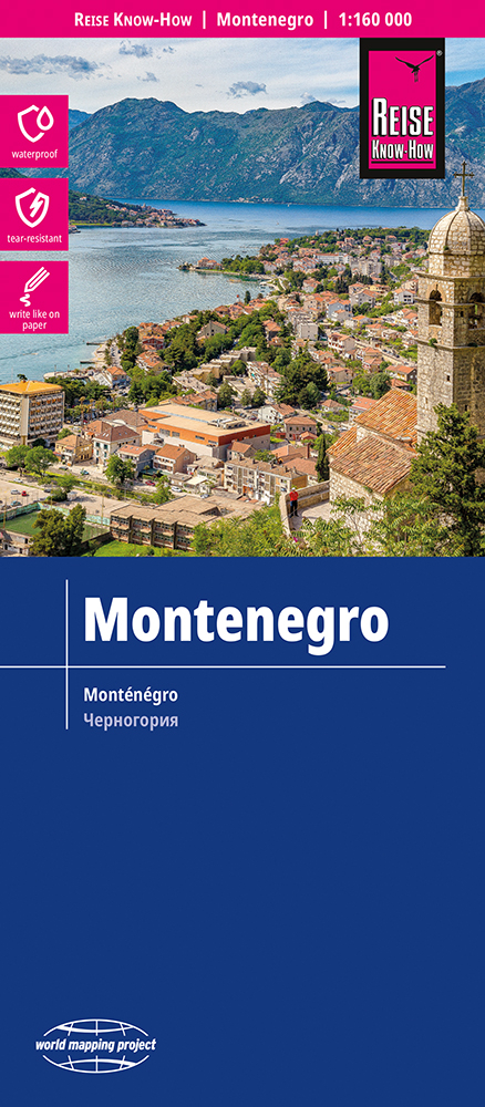 Reise Know-How Landkarte Montenegro (1:160.000)