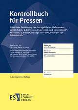 Kontrollbuch für Pressen - Verpackungseinheit 5 Exemplare - Schulte, Martin