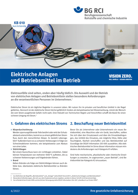 KB 010 Elektrische Anlagen und Betriebsmittel im Betrieb