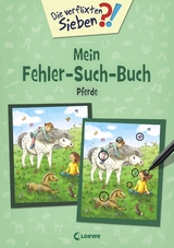 Die verflixten Sieben - Mein Fehler-Such-Buch - Pferde