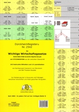 DürckheimRegister® WICHTIGE WIRTSCHAFTSGESETZE (BGB, HGB, GmbHG, AktG, UmwG) MIT Stichworten - Glaubitz, Thorsten; Dürckheim, Constantin