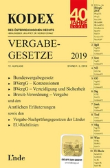 KODEX Vergabegesetze 2019 - Konetzky, Georg; Doralt, Werner